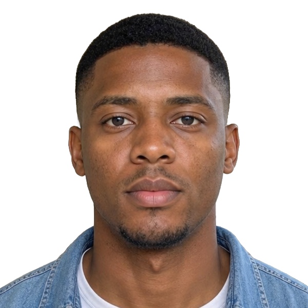 Square two by two inch result for man in denim