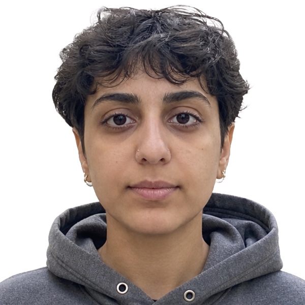 Square two by two inch result for woman with curly hair